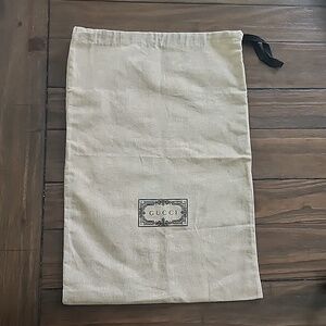 GUCCI Black Logo Dust Bag 100% Authentic